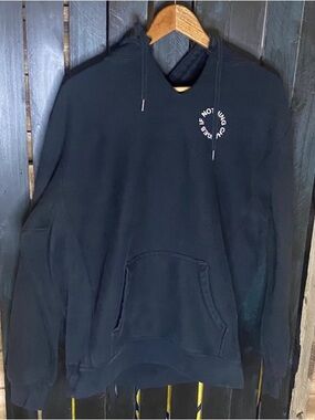 Haerfest Black Graphic Hoodie XL Nothing Changes if Nothing Changes pullover